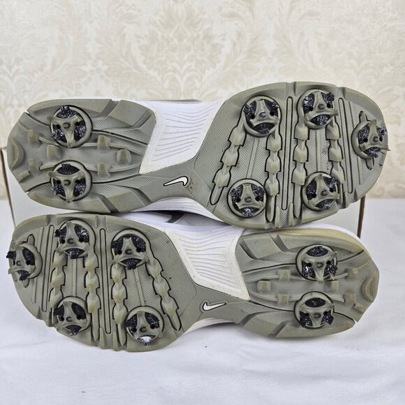 Womens Nike Air Max Edge White Silver Golf Shoes Sneaker Look Lace Up Size 7.5 - Picture 7 of 15